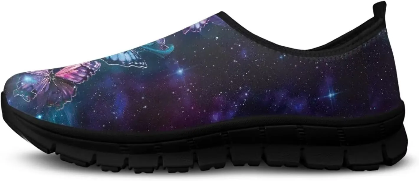 Womens Lightweight Running Shoes Slip On Breathable Fashion Tennis Walking Sneakers for Travel Camping Jogging SizeUS 5.5-11.5