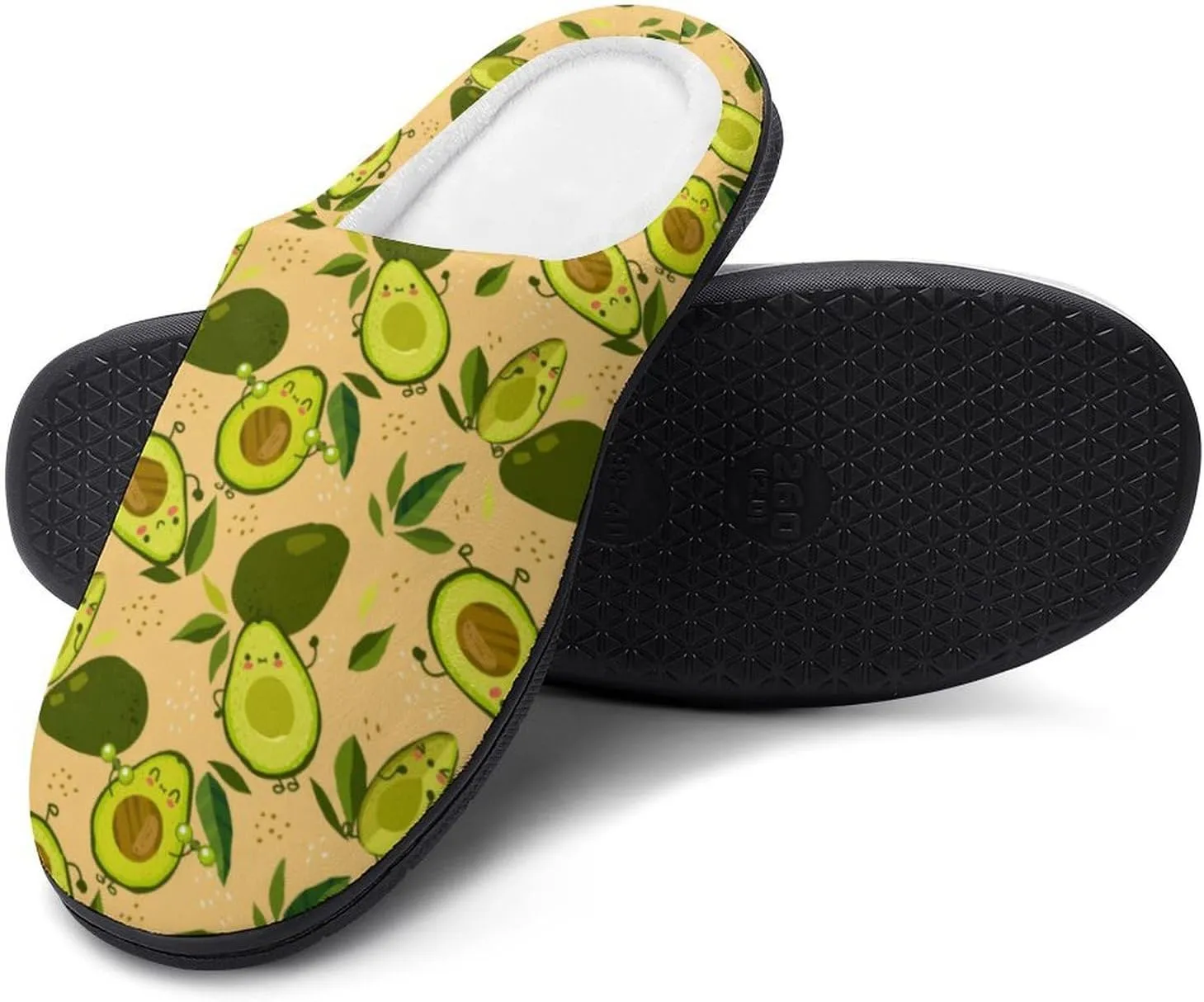Womens Memory Foam Slippers Slip-On Shoes Ladies Halloween Slippers Warm Cotton House Slippers Indoor Outdoor Slippers