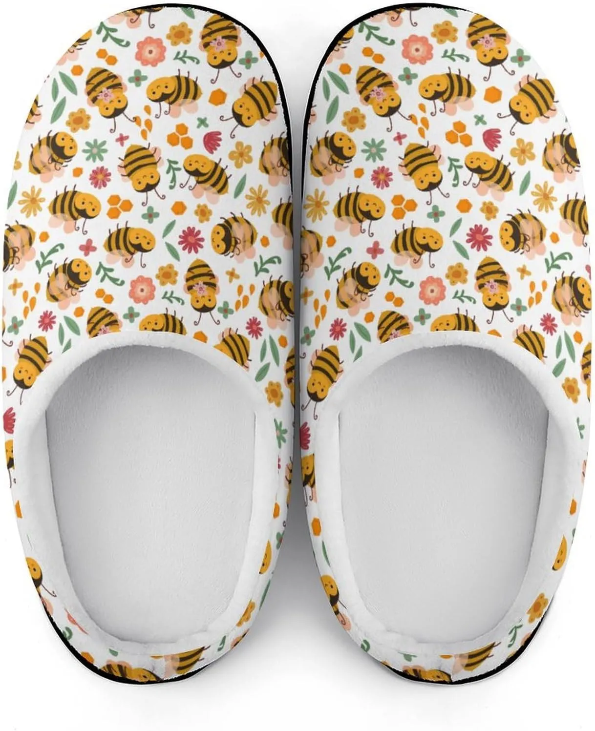 Womens Memory Foam Slippers Slip-On Shoes Ladies Halloween Slippers Warm Cotton House Slippers Indoor Outdoor Slippers