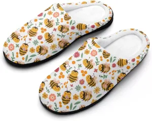 Womens Memory Foam Slippers Slip-On Shoes Ladies Halloween Slippers Warm Cotton House Slippers Indoor Outdoor Slippers