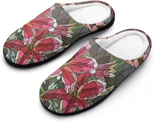 Womens Slippers Bedroom Slip-On Shoes Men's Halloween Slippers Warm House Slippers Indoor Outdoor Memory Foam Slippers
