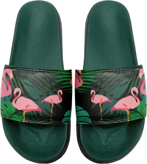 Women's Tropical Slide Sandals, Lightweight Colorful Hawaiian Style Slippers Summer Beach Shower Pool Slides For Men
