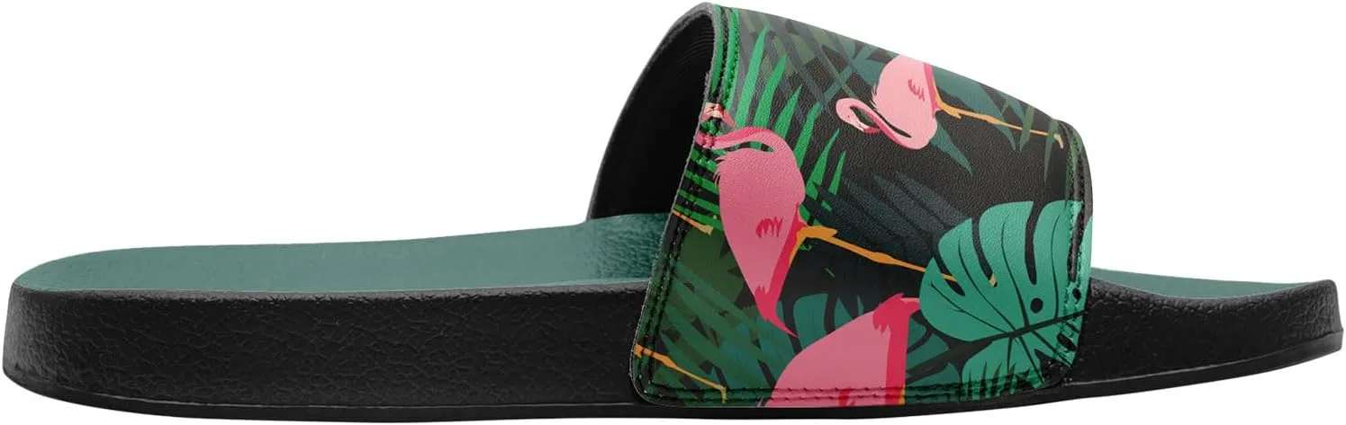 Women's Tropical Slide Sandals, Lightweight Colorful Hawaiian Style Slippers Summer Beach Shower Pool Slides For Men