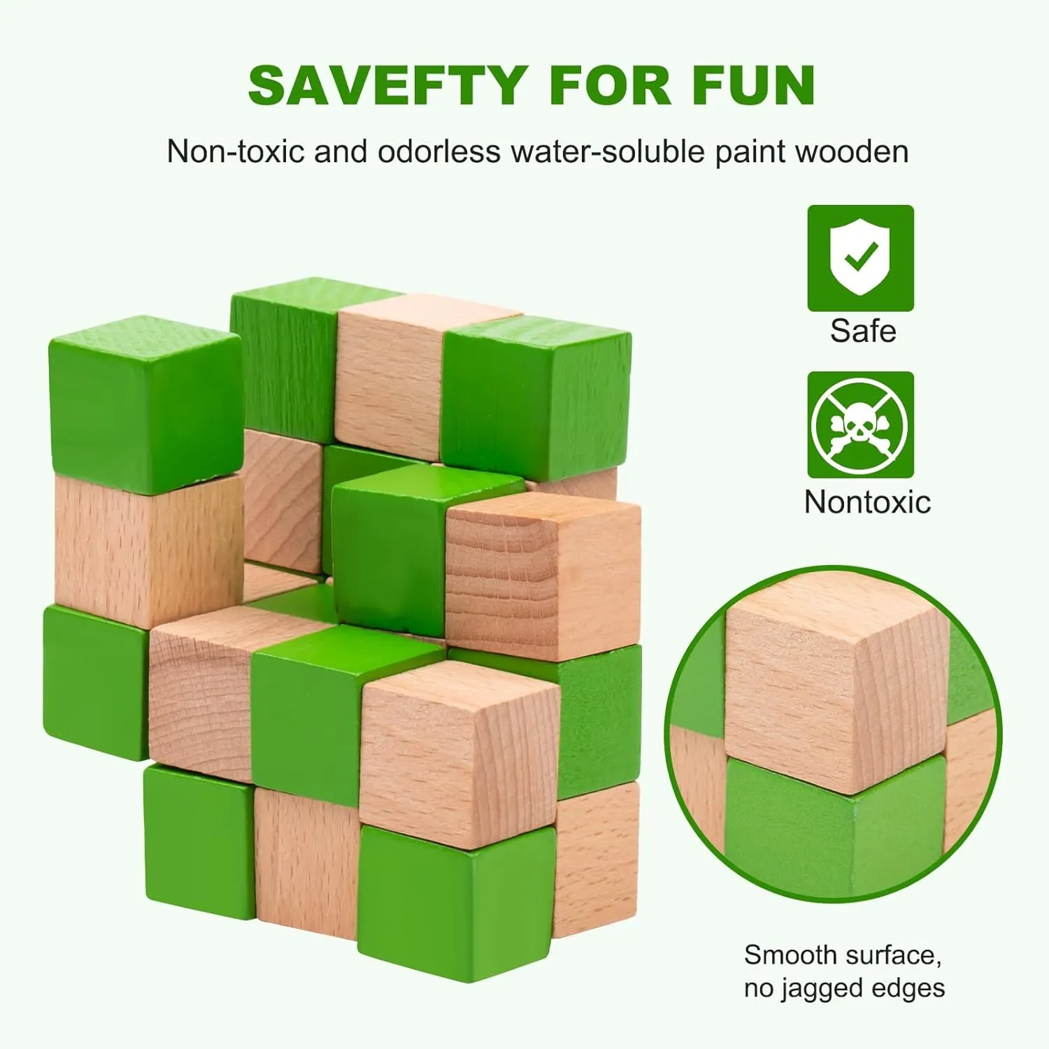 Wooden Brain Teaser Puzzles - Metal Unlock Interlock Game, IQ Logic Test Puzzles Game, 3D Puzzle Toy Brain Teaser for Kids and Adults, Mind Educational Toy Travel Games [18pcs of Pack ]
