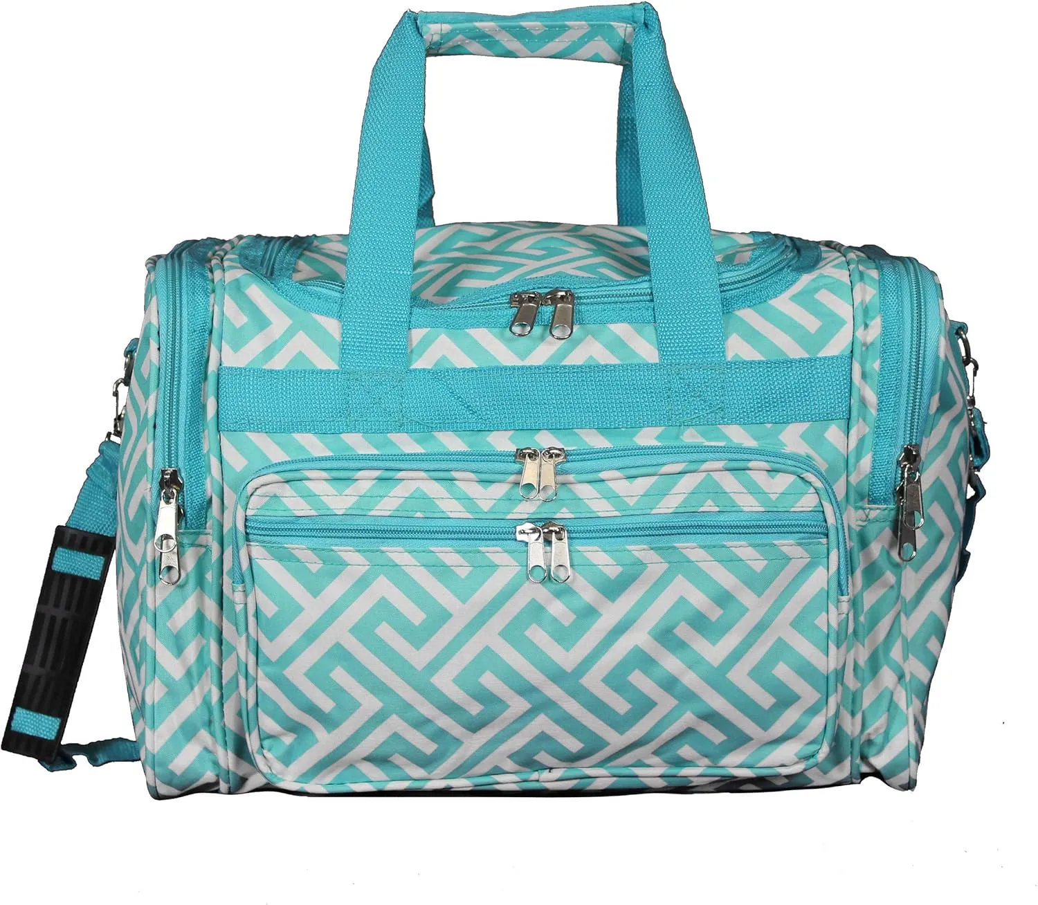 World Traveler, Greek Key H Blu, 16-inch
