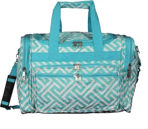 World Traveler, Greek Key H Blu, 16-inch