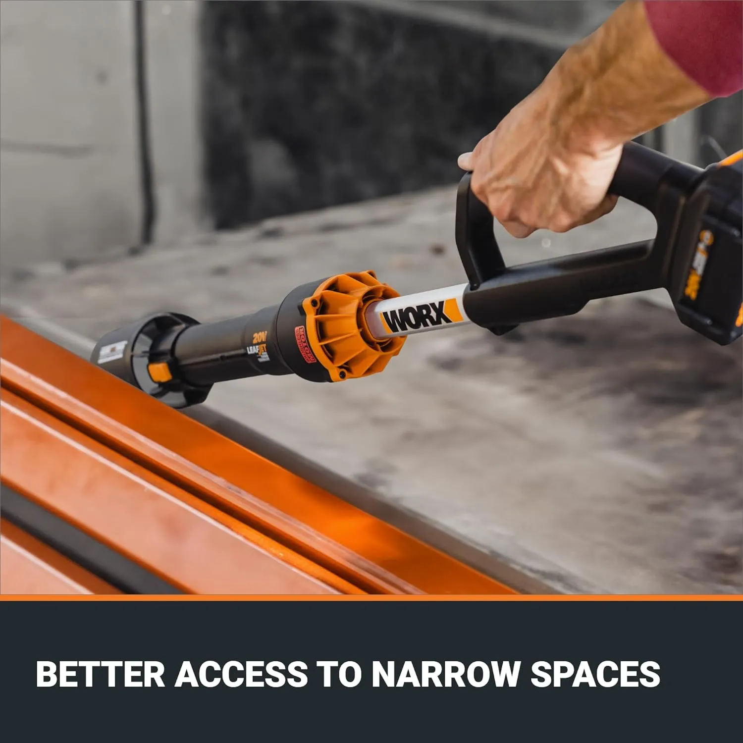 WORX Nitro WG543 20V Leaf Blower Cordless with Battery and Charger, Blowers for Lawn Care Only 3.8 Lbs., Cordless Leaf Blower Brushless Motor – Battery & Charger Included