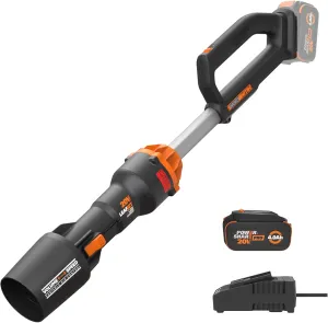 WORX Nitro WG543 20V Leaf Blower Cordless with Battery and Charger, Blowers for Lawn Care Only 3.8 Lbs., Cordless Leaf Blower Brushless Motor – Battery & Charger Included