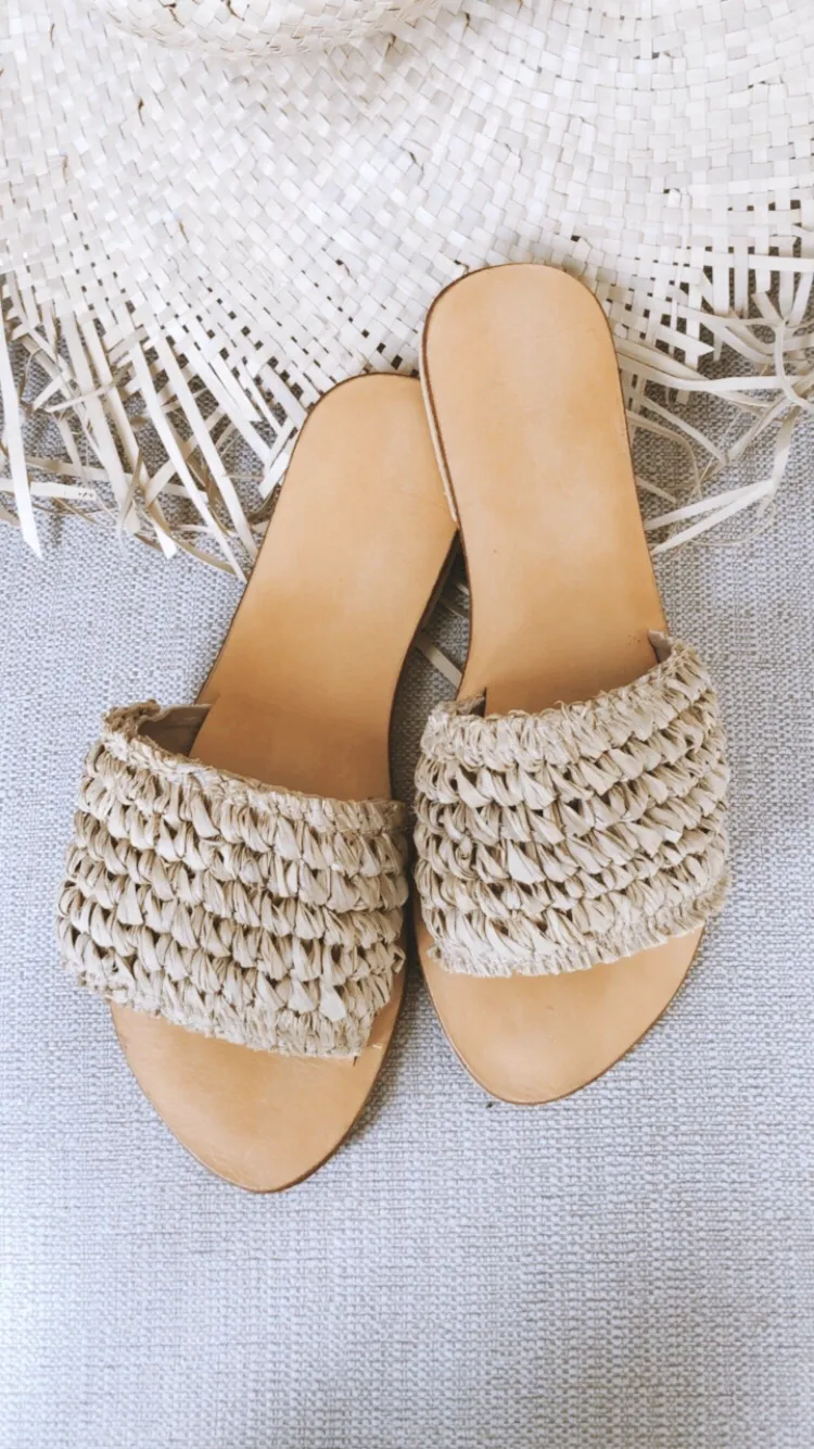 Woven Raffia Sandal